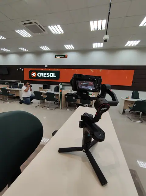 Gimbal em ambiente corporativo